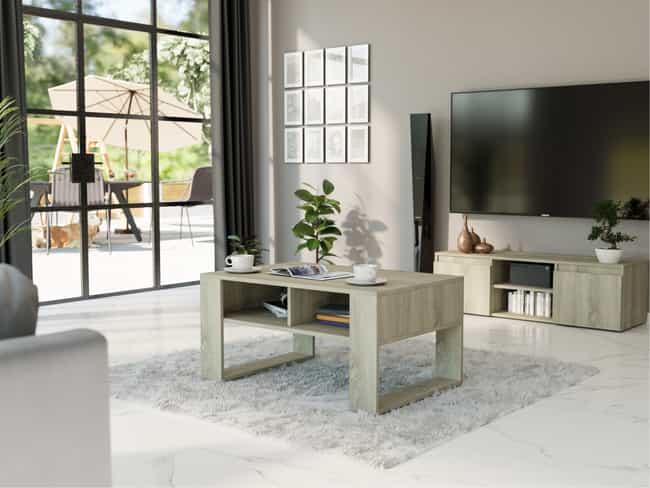 Kávový stolík výška 55 cm dub sonoma 90 x 58 - modern A6