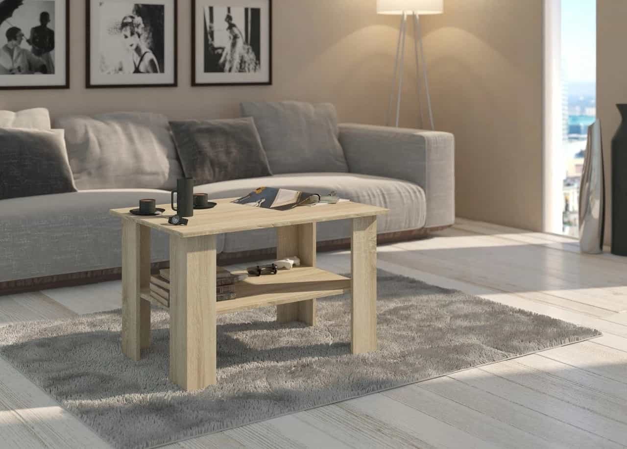 Vysoký konferenčný stolík dub sonoma 55 x 120 x 60 cm - modern A2