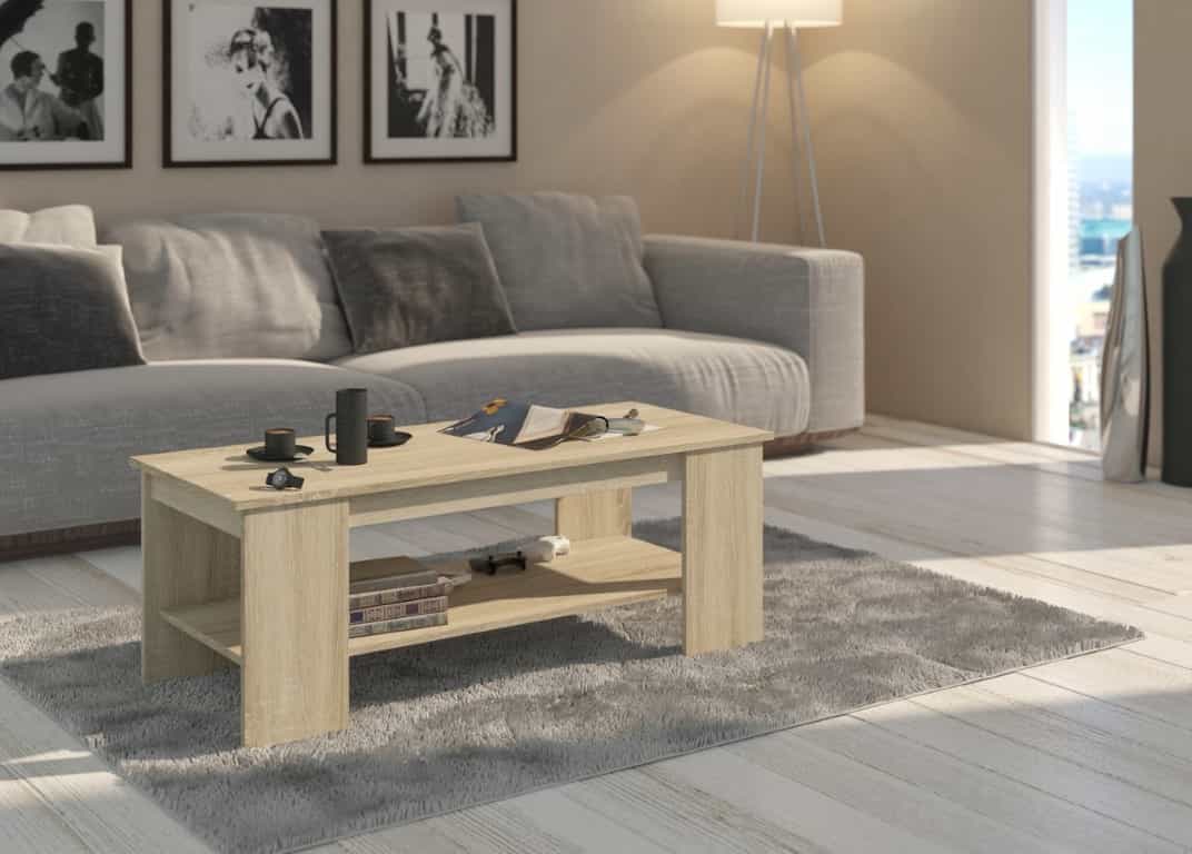 Konferenčný stolík dub sonoma do predsiene 45 x 120 x 50 cm - modern A4