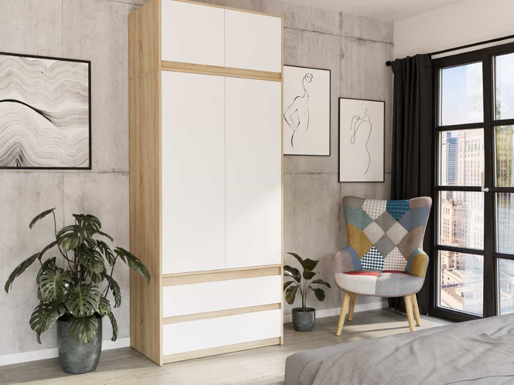 Skriňa s nadstavcom do predsiene Sonoma Mix 90 x 234 cm - NOVÁ
