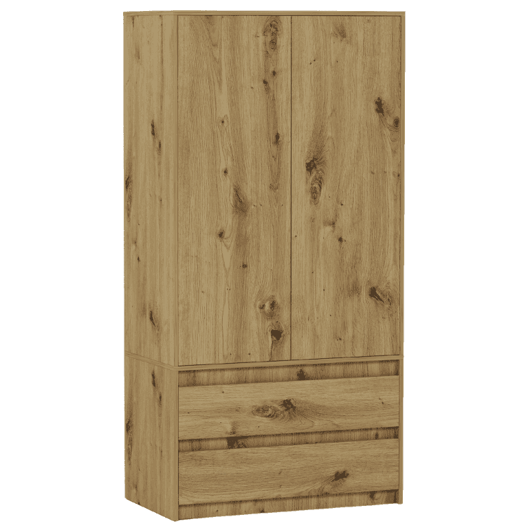 Skriňa s policami a zásuvkami Artisan 90 x 180 cm - Nová