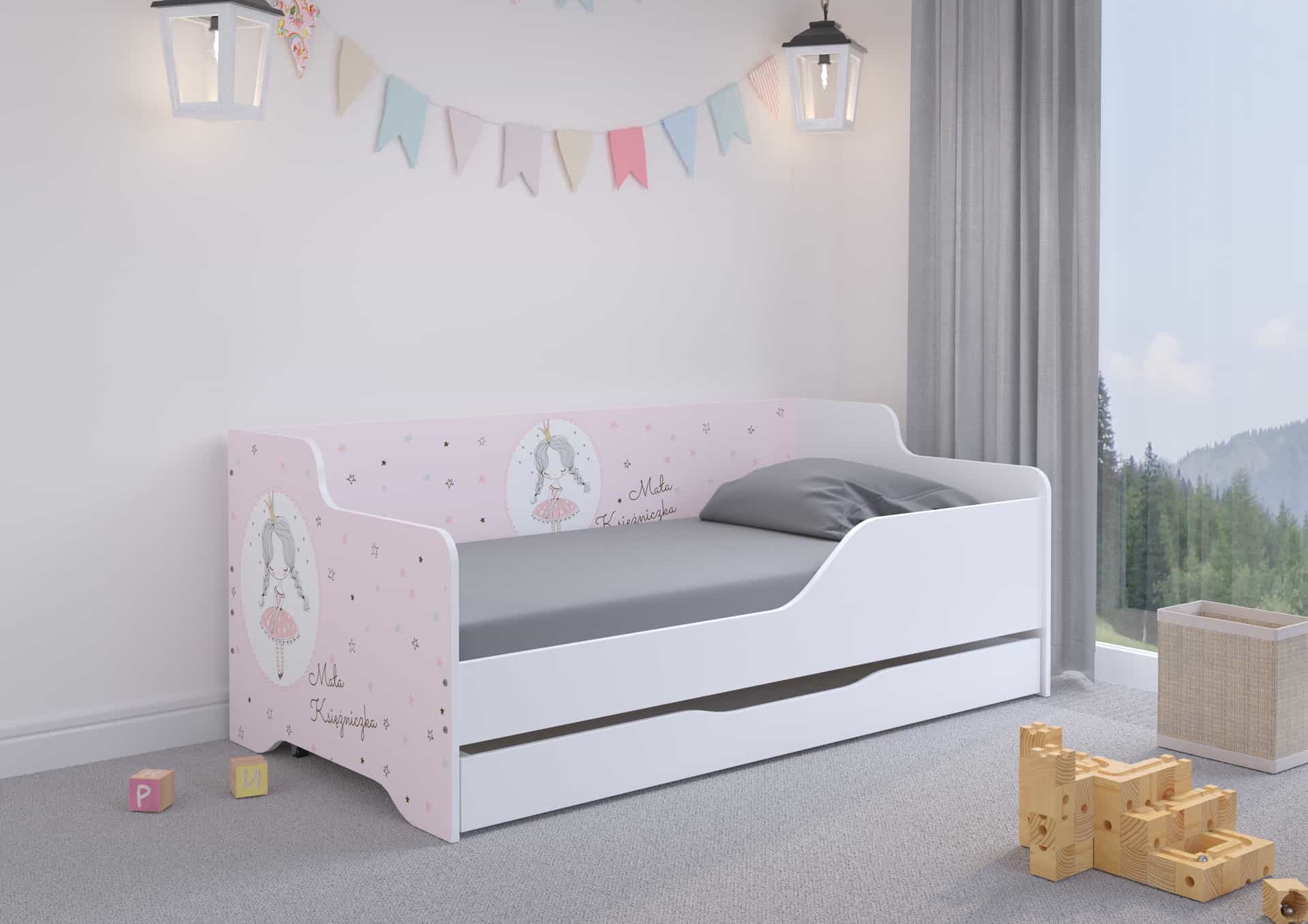 Detská posteľ LILU 160x80 PRINCEZNÁ-komplet