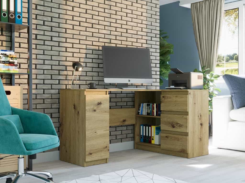Rohový stôl pravý Artisan 150 x 87 cm Modern N12