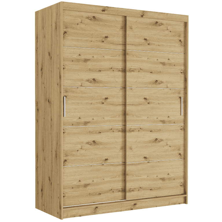 Posuvná skriňa Rivano IV 150 cm artisan 2-dverová artisan strieborné priečky
