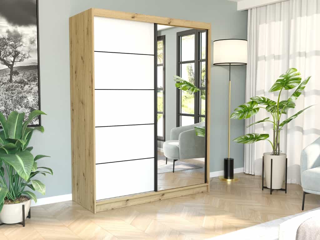 Moderná posuvná skriňa 150 x 200 x 60 cm - Rivano VI