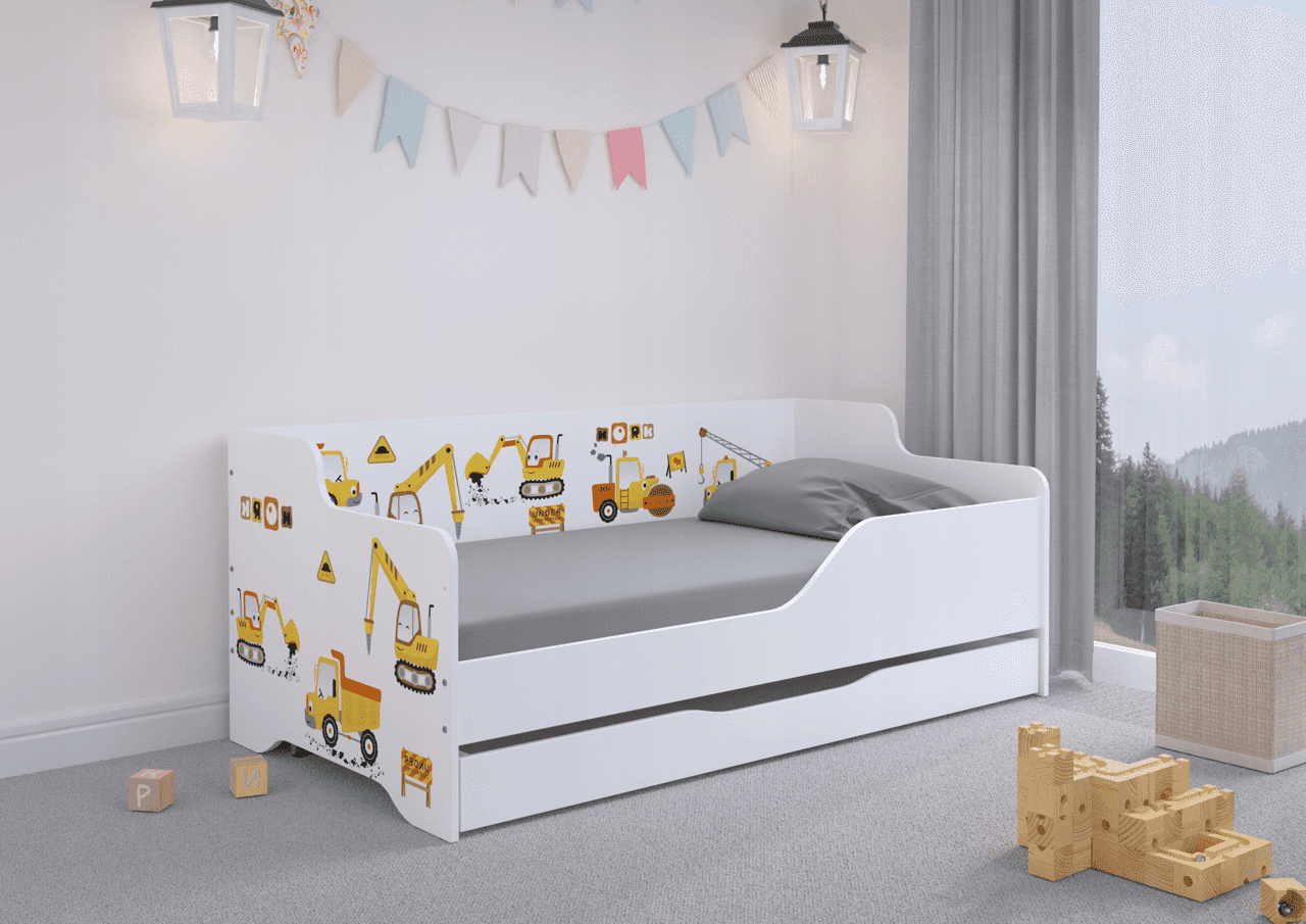Detská posteľ LILU 160x80 STAVEBNÉ MIESTO s funkciou spania