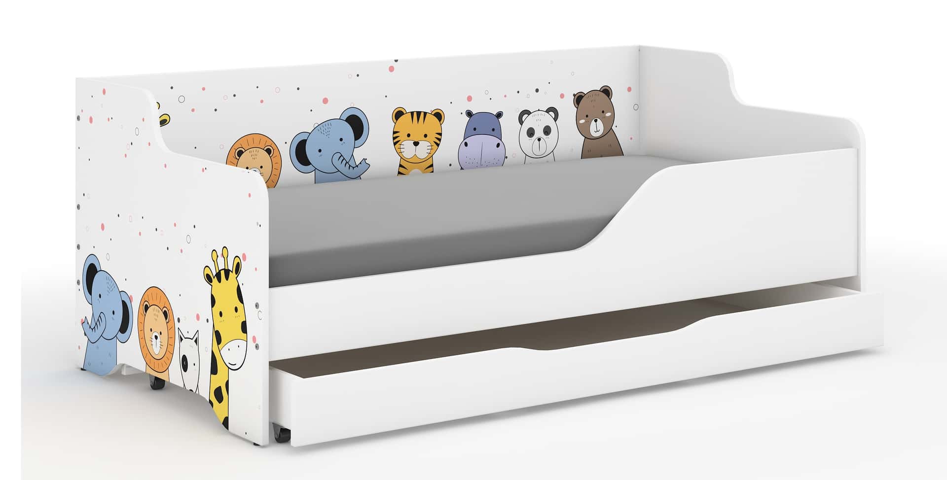 Detská posteľ LILU 160x80 MINI ZOO-komplet