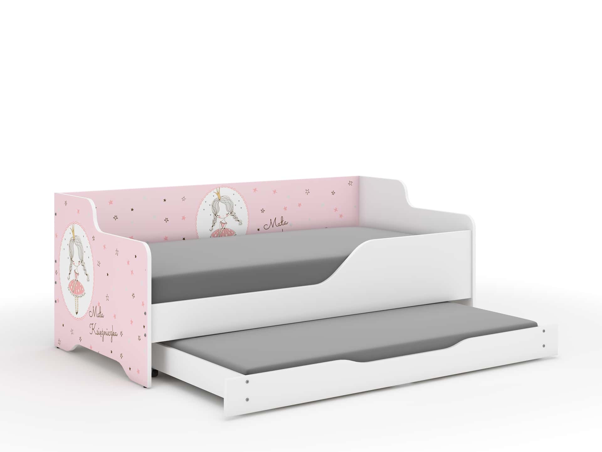 Detská posteľ LILU 160x80 PRINCEZNÁ s funkciou spania