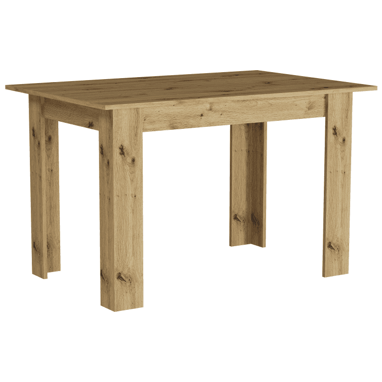 Jedálenský stôl pre 4 osoby dub artisan 120 x 80 x 75 cm - modern A3