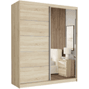 Posuvná skriňa do spálne 183 x 218 x 60 cm dub sonoma - LUNA I