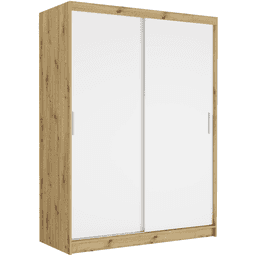 Posuvná skriňa Rivano III 150 cm artisan 2-dverová biela
