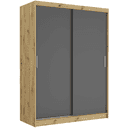 Posuvná skriňa Rivano III 150 cm artisan 2-dverová antracit