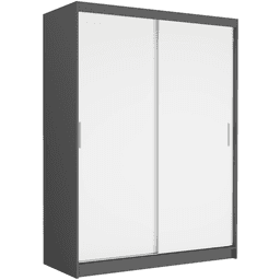 Posuvná skriňa Rivano III 150 cm antracit 2-dverová biela