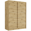 Posuvná skriňa Rivano IV 150 cm artisan 2-dverová artisan strieborné priečky