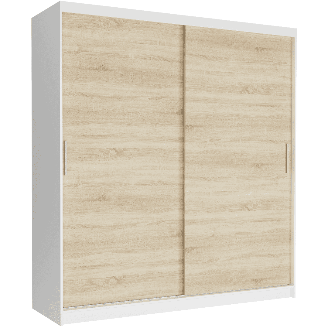 Posuvná skriňa Tivaro VI 203 cm biela 2-dverová sonoma