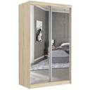 Posuvná skriňa Vega II 120 cm sonoma s 2 zrkadlami 2-dverová