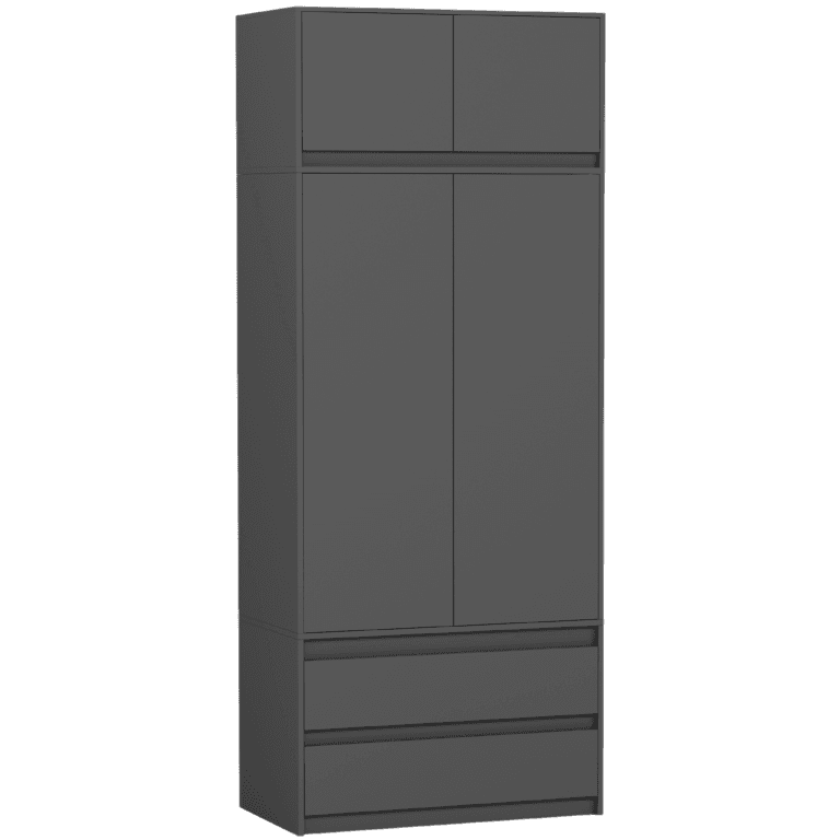 Skriňa s nadstavcom do predsiene antracit 90 x 234 cm - NOVÁ – video produktu