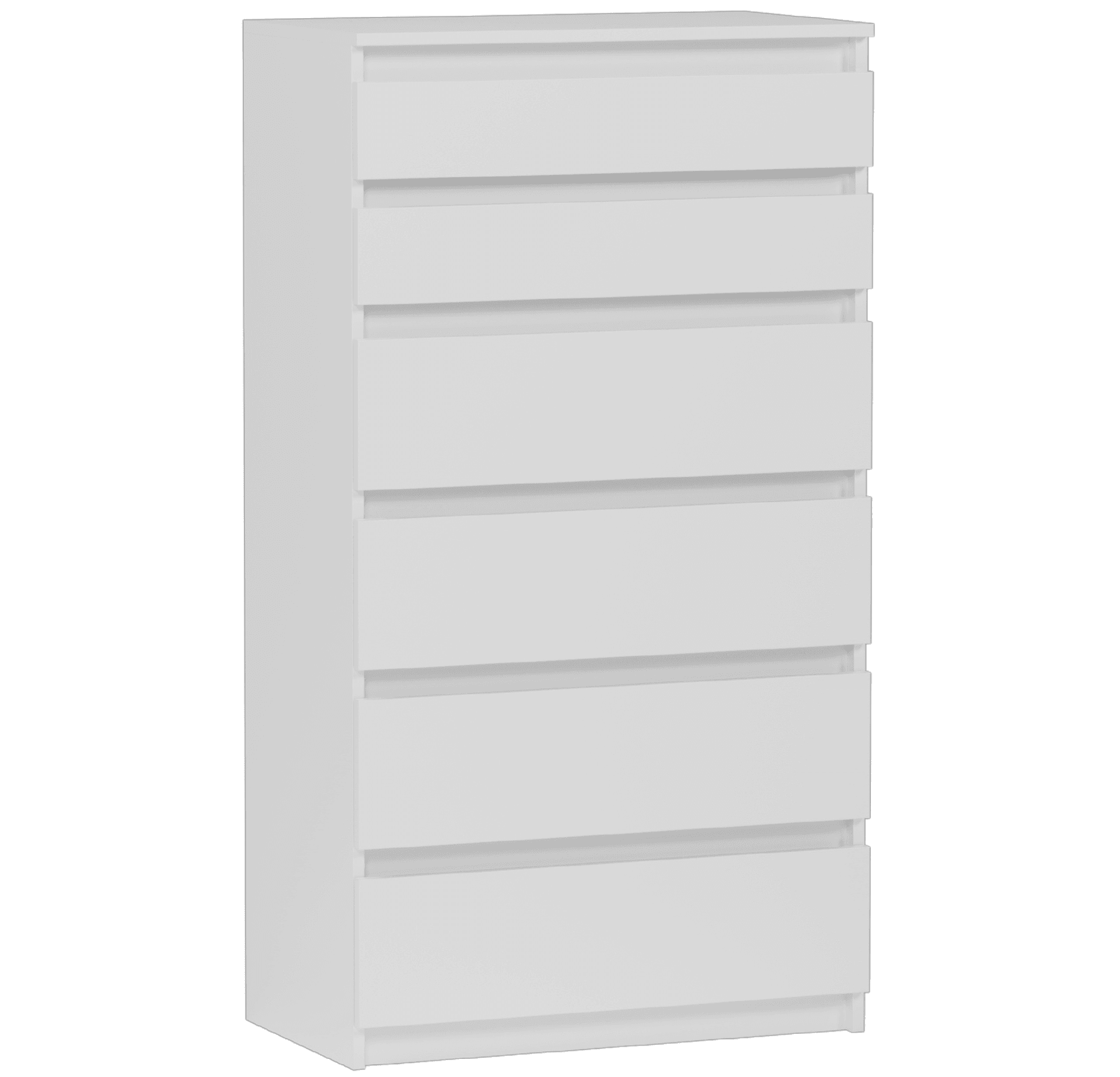 Vysoká komoda do obývacej izby s zásuvkami biela 70 x 40 x 128 cm - Modern R6 – video produktu
