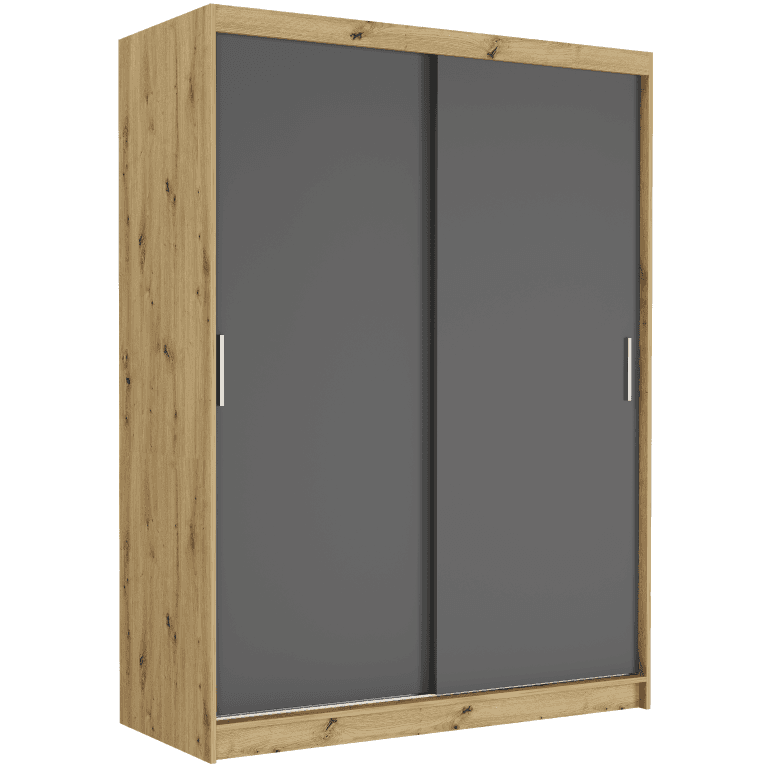 Posuvná skriňa Rivano III 150 cm artisan 2-dverová antracit