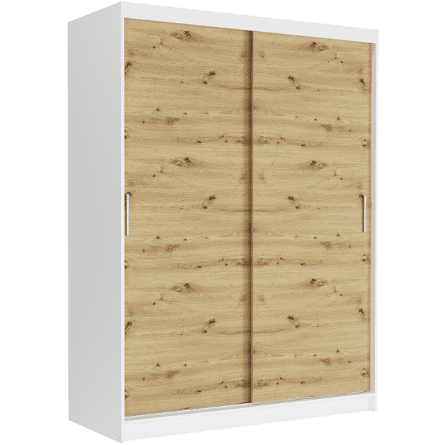 Posuvná skriňa Rivano III 150 cm biela 2-dverová artisan