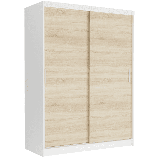 Posuvná skriňa Rivano III 150 cm biela 2-dverová sonoma