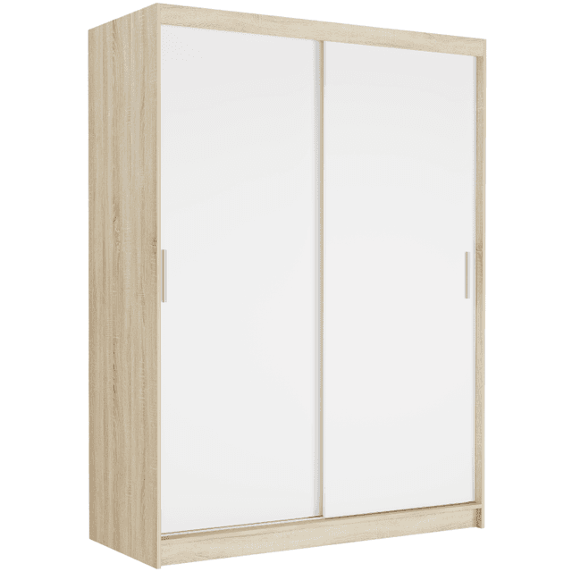 Posuvná skriňa Rivano III 150 cm sonoma 2-dverová biela