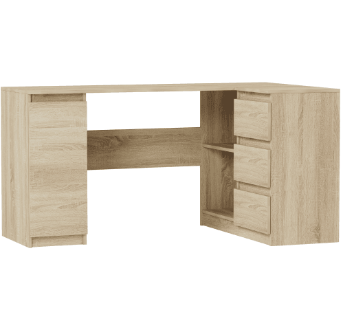 Rohový stôl pravý Sonoma 150 x 87 cm Modern N12 – fotografia 1