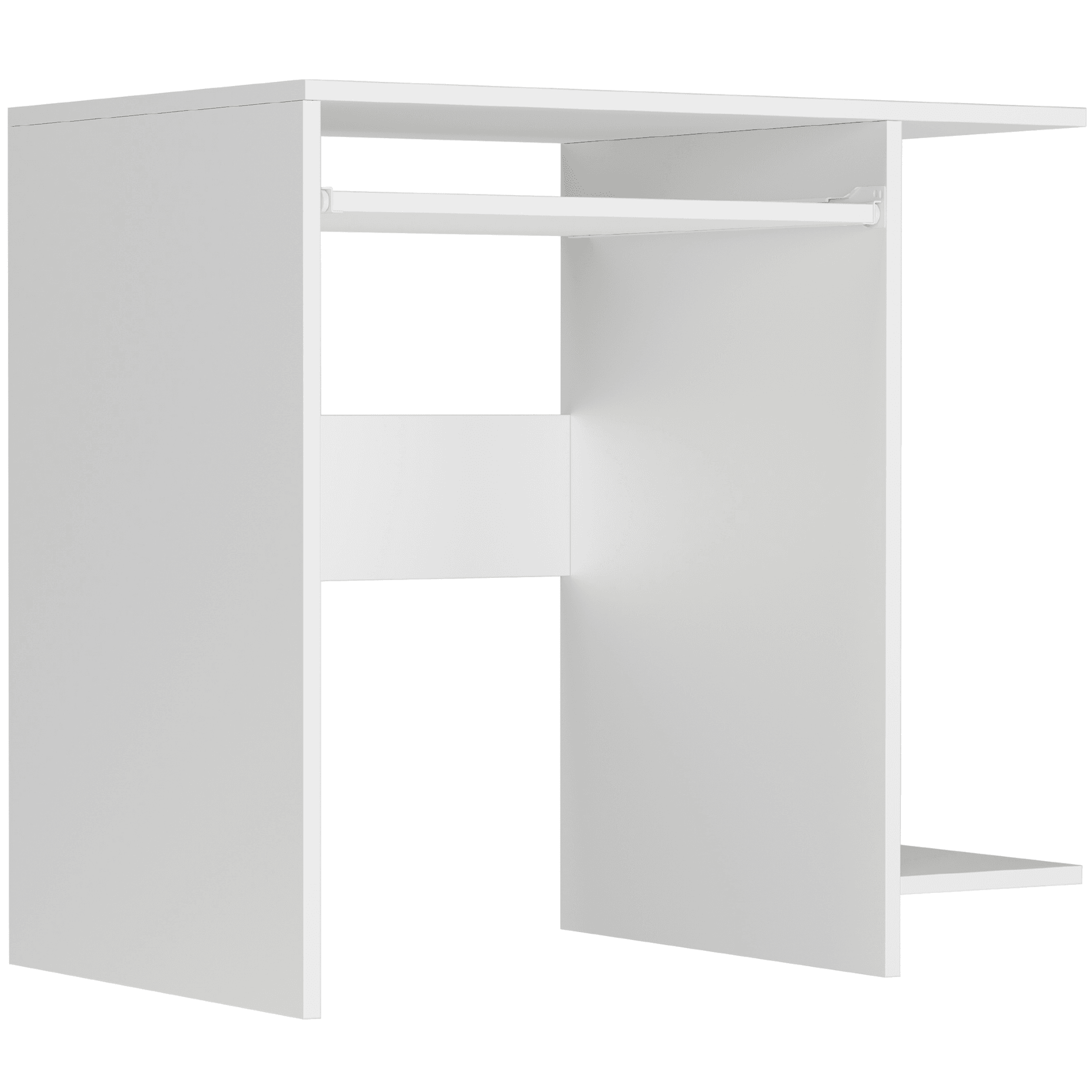 Malý biely počítačový stôl 80 x 50 cm - Modern N5 – fotografia 1