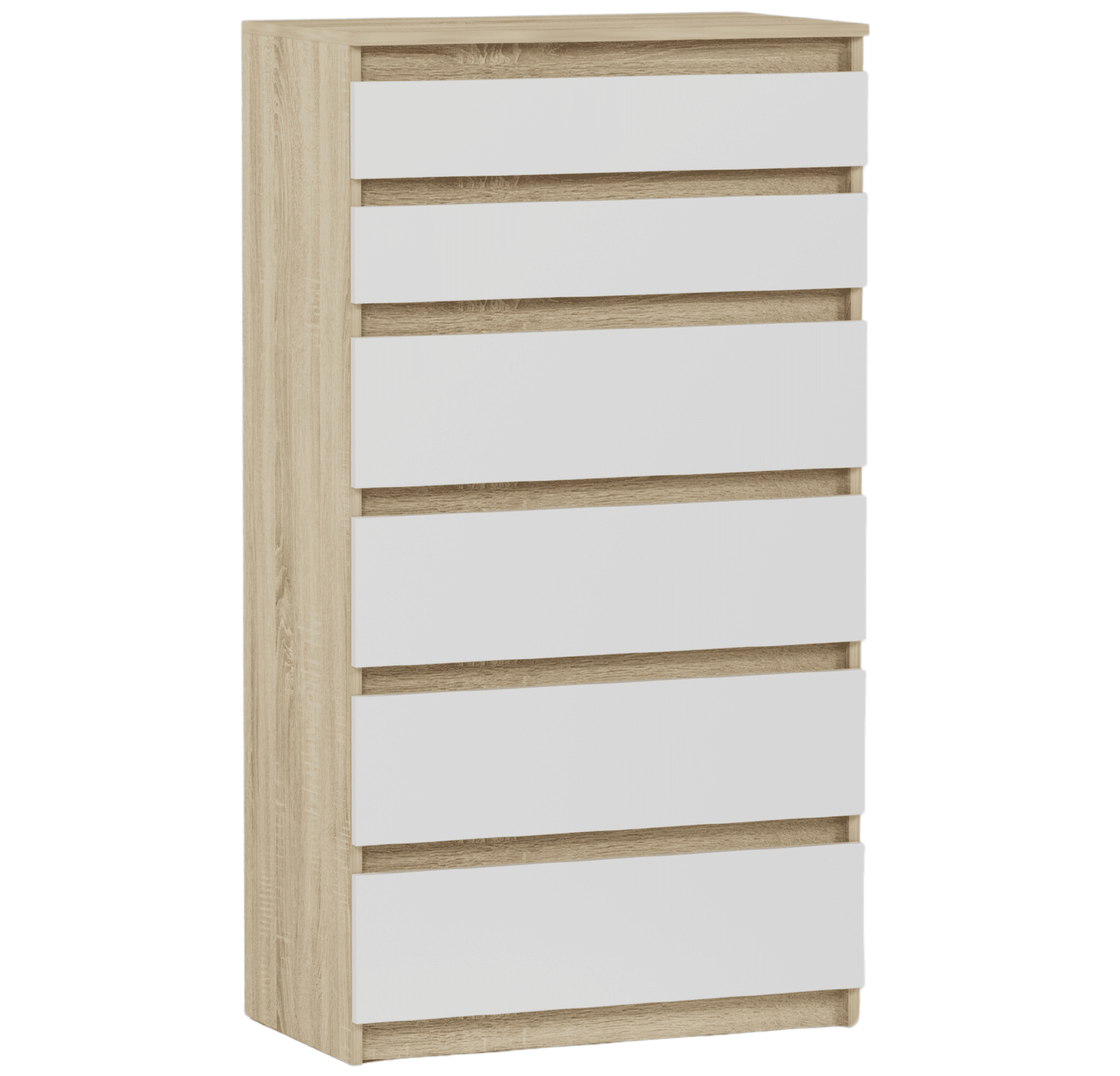 Vysoká komoda do obývacej izby so zásuvkami Sonoma Mix 70 x 40 x 128 cm Modern R6 – fotografia 1