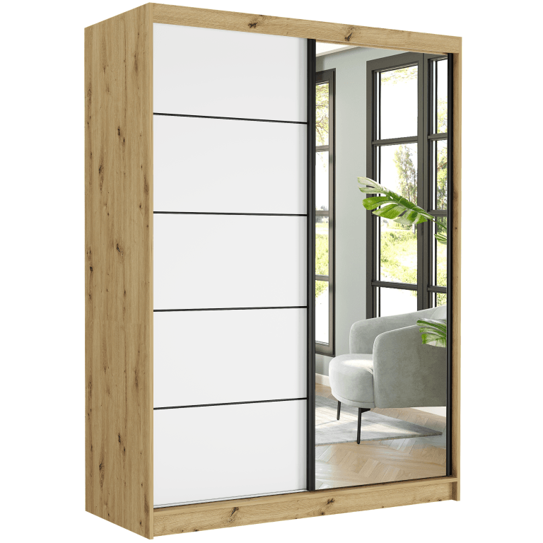 Moderná posuvná skriňa 150 x 200 x 60 cm - Rivano VI – fotografia 1
