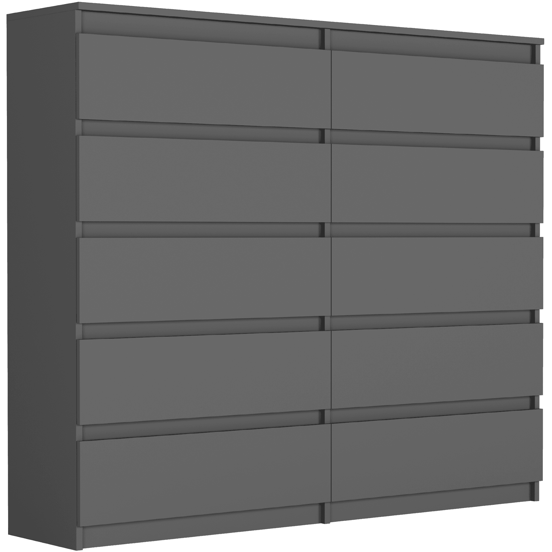 Moderná komoda na chodbu antracit 140 x 120 x 40 cm Modern R140S10 – video produktu