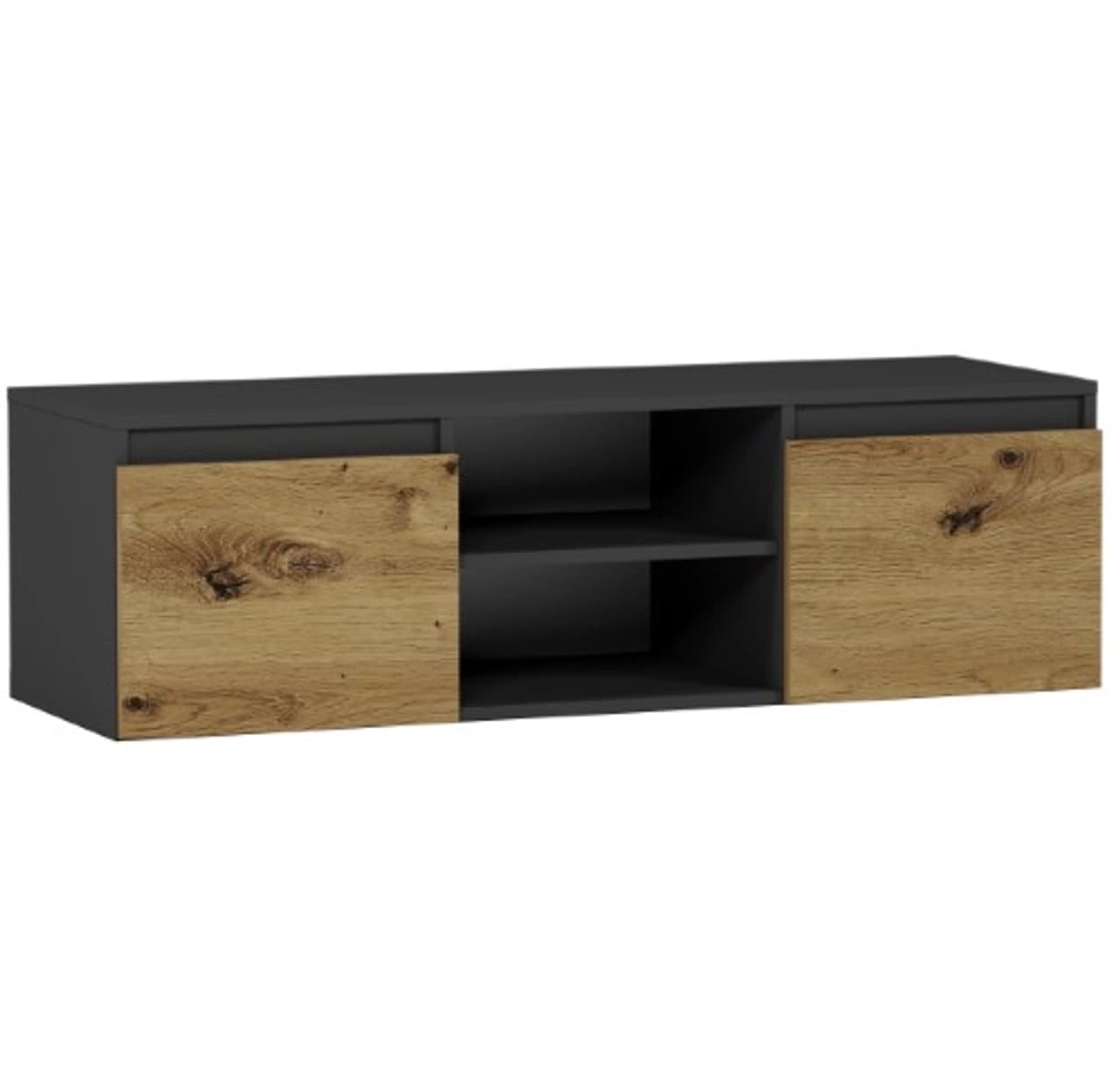 Stojaca RTV skrinka lacna Antracit mix Artisan 40 x 120 cm – video produktu