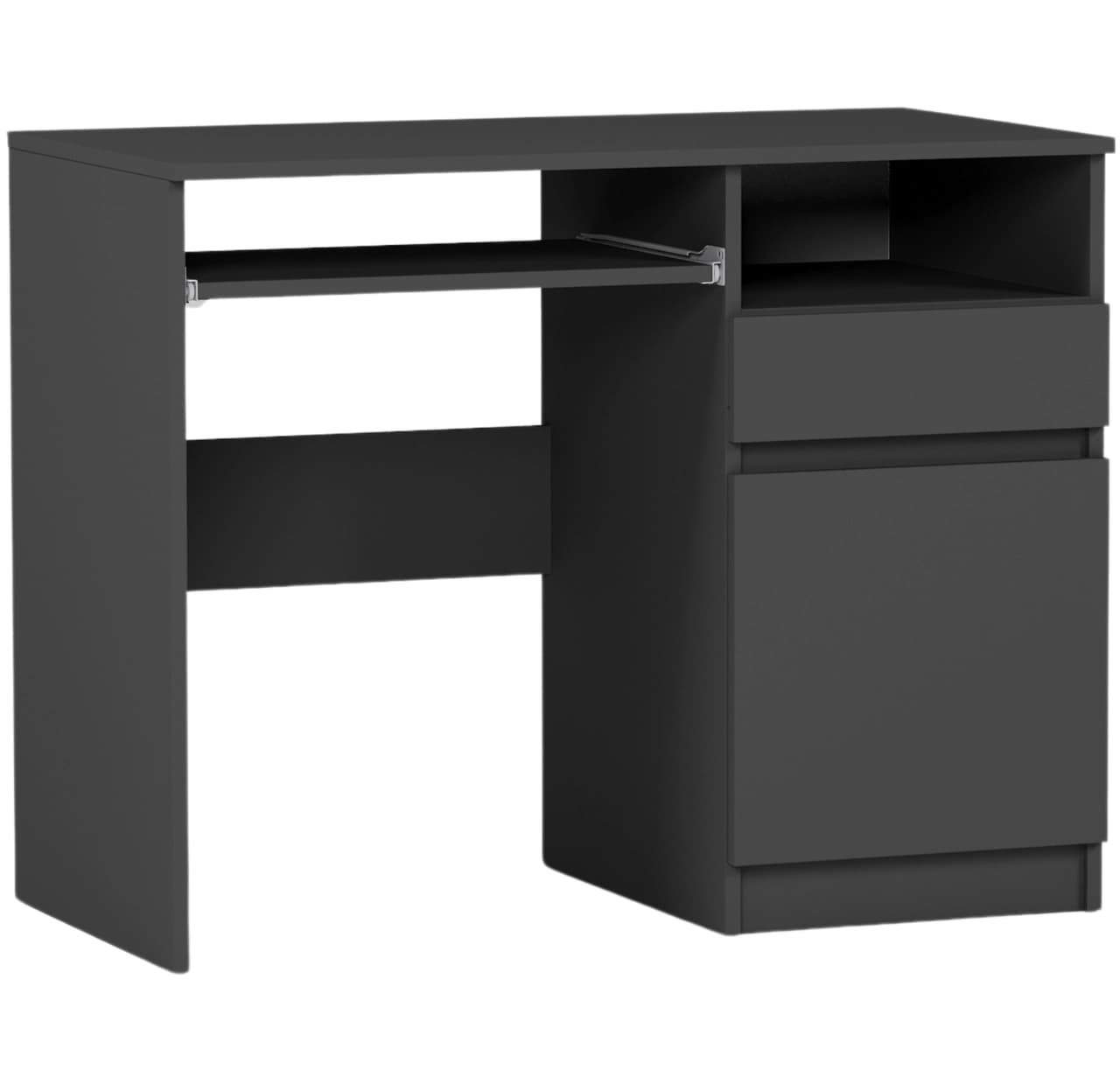 Písací stôl s pravou skrinkou antracit 90 x 50 cm Modern N35 – video produktu