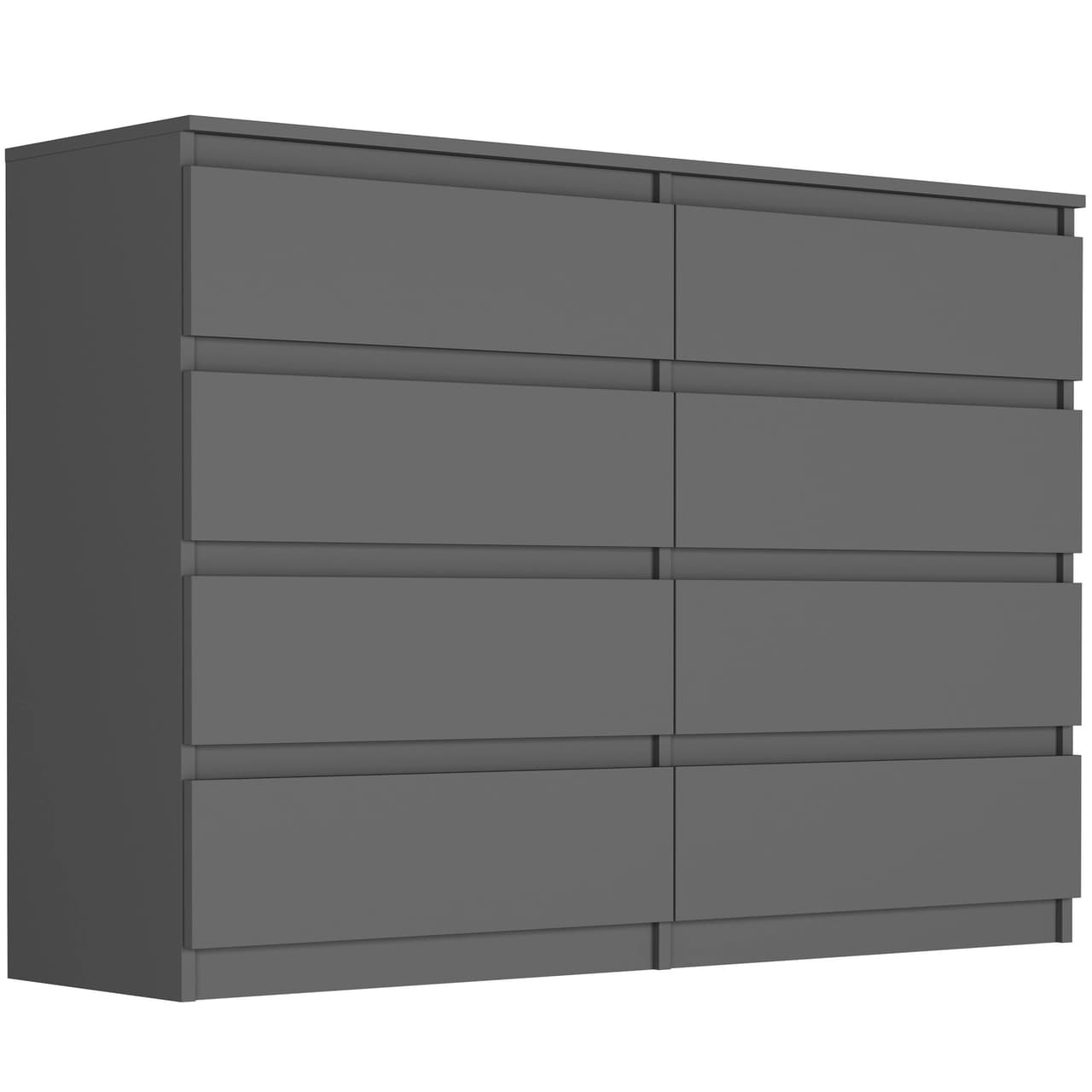 Komoda so zásuvkami v antracitovej farbe s rozmermi 40 x 140 cm – video produktu