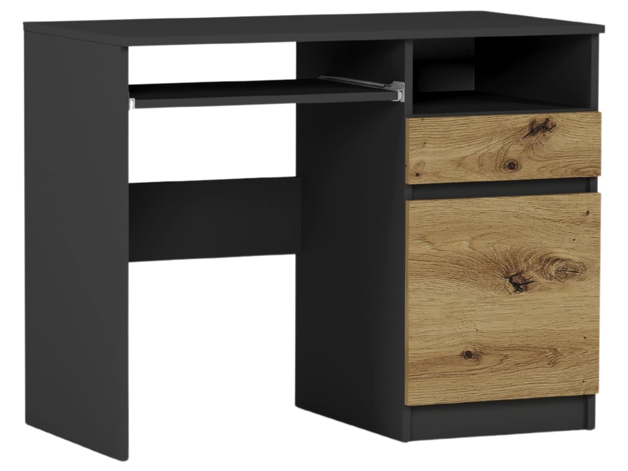 Písací stôl s pravou skrinkou antracit - Mix Artisan 90 x 50 cm Modern N35 – video produktu