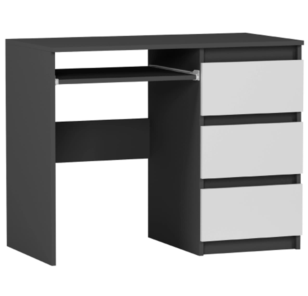 Pravý stôl pod laptop malý antracit mix 76 x 50 x 96 cm Modern N3 – video produktu